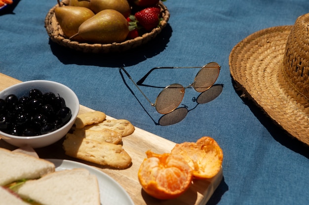 Köstliches Picknick-Stillleben