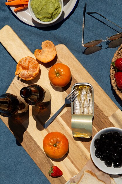 Köstliches Picknick-Stillleben