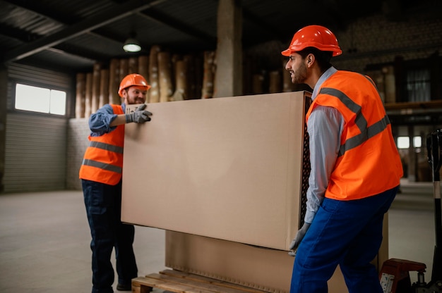 Kollegen in der Sicherheitsausrüstung arbeiten