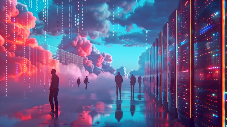 Kostenlose Foto konzept der cybersicherheit in der digitalen kunst