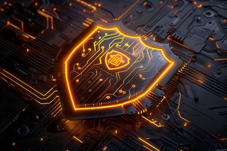 Kostenlose Foto konzept der cybersicherheit in der digitalen kunst