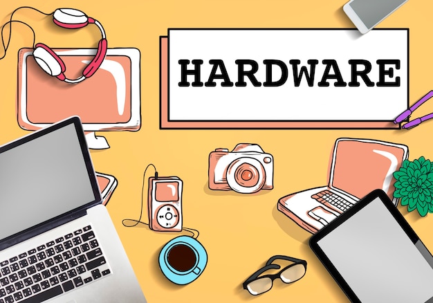 Konzept der Hardware-Software-Elektronik-Technologie
