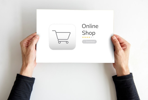 Konzept für die Online-Shopping-Shop-Bestellung