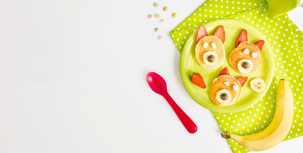 Kopierraumplatte mit Pfannkuchen