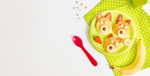 Kopierraumplatte mit Pfannkuchen