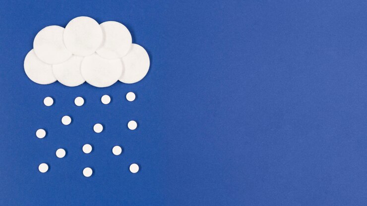 Kostenlose Foto kopierraumwolken mit pillen