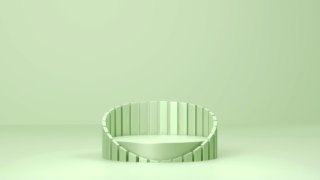 Kosmetischer hintergrund für produktpräsentation d podium illustration d rendering