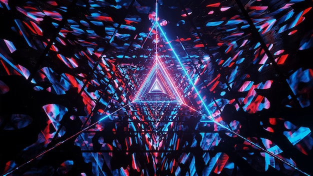 Kosmischer Hintergrund mit blauen und roten Laserlichtern - perfekt für einen digitalen Hintergrund