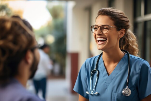 Krankenschwesterporträt im Krankenhaus