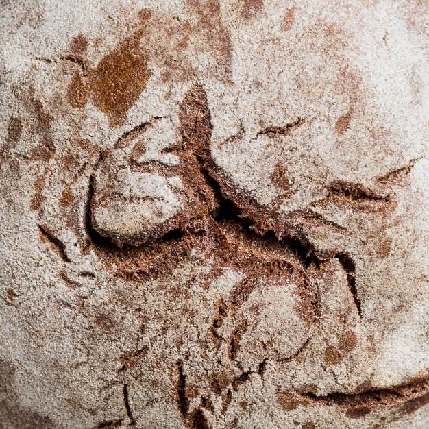 Krustiges gebackenes Brot der extremen Nahaufnahme