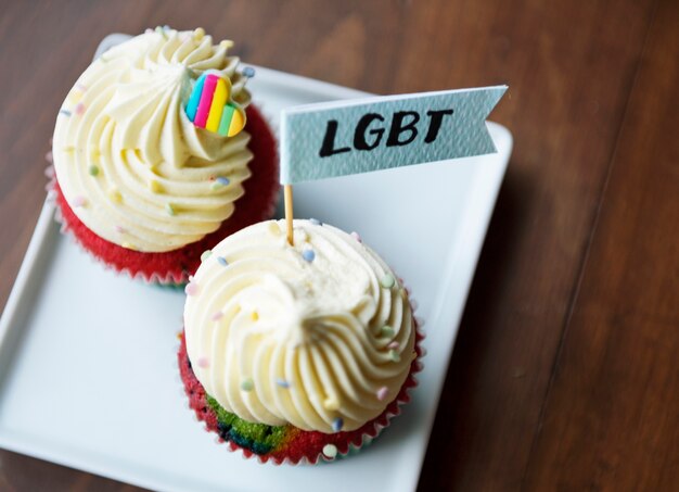 Kuchen köstliche Dessert Bäckerei LGBT Support Event Party