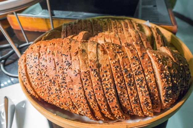 Küche Teller köstliches Stück Croissant