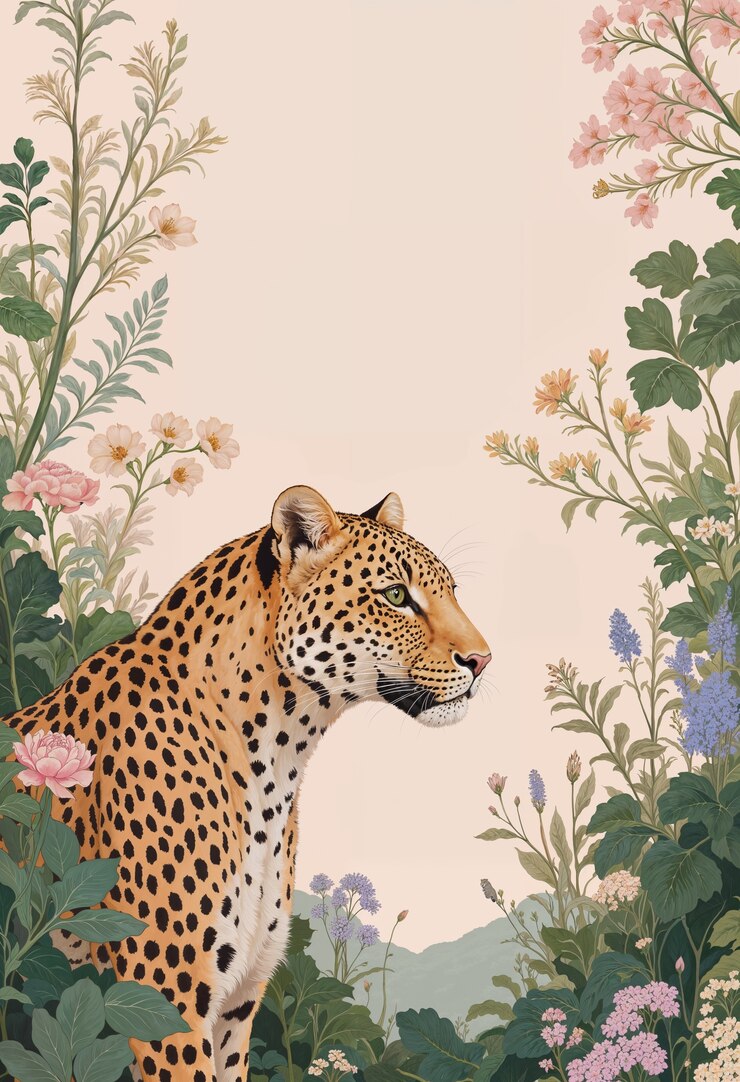 Kostenlose Foto künstlerische pastell-tierporträtillustration