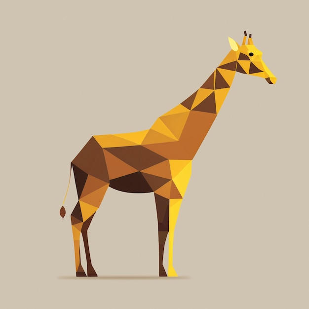 Künstliche Intelligenz erzeugte Giraffenform