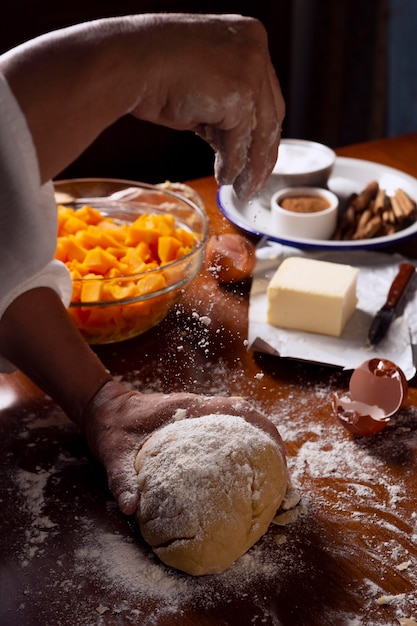 Kürbiskuchen-Herstellungssortiment