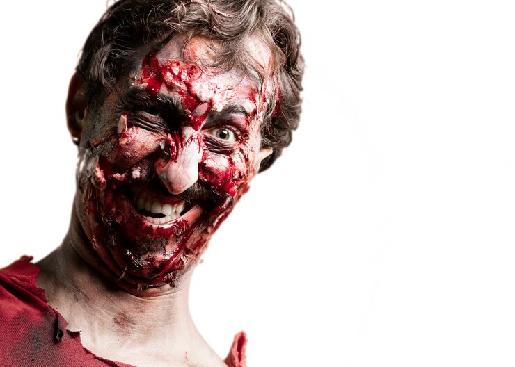 Kostenlose Foto lächeln zombie