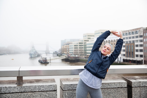 Kostenloses Foto läufertraining für marathon