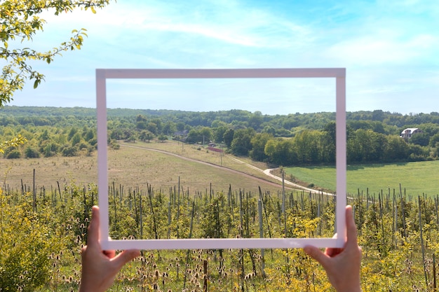 Kostenloses Foto landschaft auf reisen einrahmen