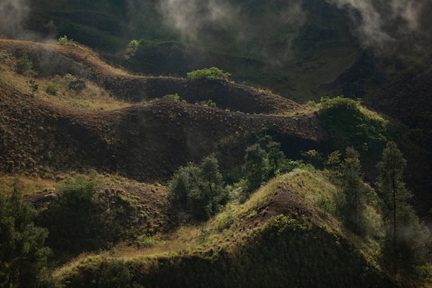 Landschaft. auf Vulkan Batur. Bali. Indonesien