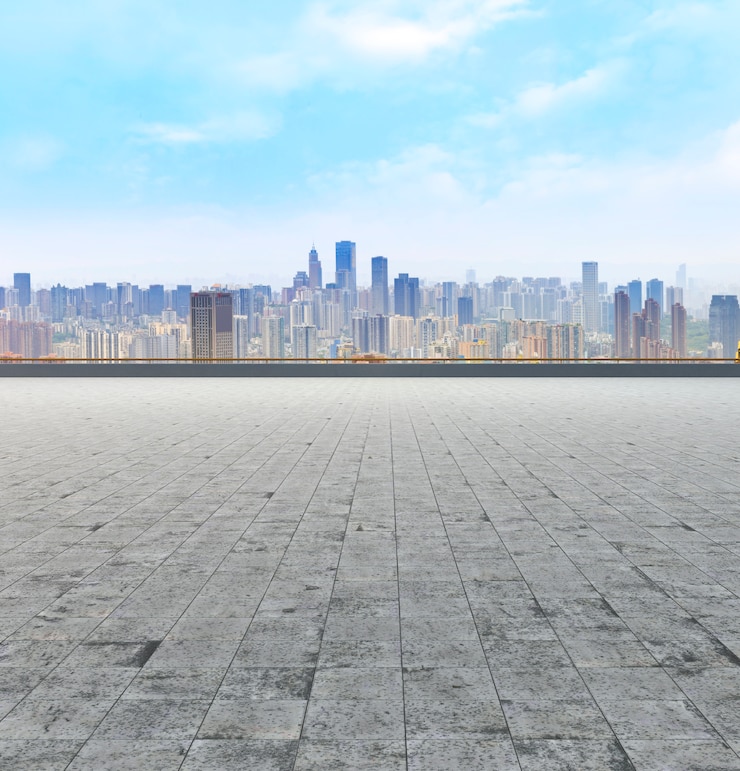 Kostenlose Foto landschaft gebäude futuristische skyline büro orientalischen