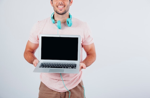 Laptop Schaufensterkonzept