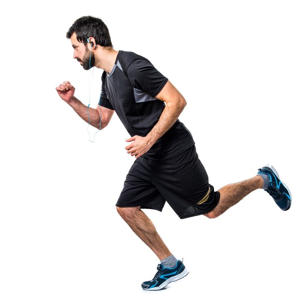 Laufende Übung schlank schnell muskulös