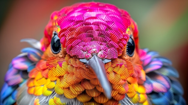 Kostenloses Foto lebendig farbiger kolibri in natürlicher umgebung