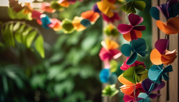 Kostenloses Foto lebendige farben der natur in voller blüte, erzeugt durch ki