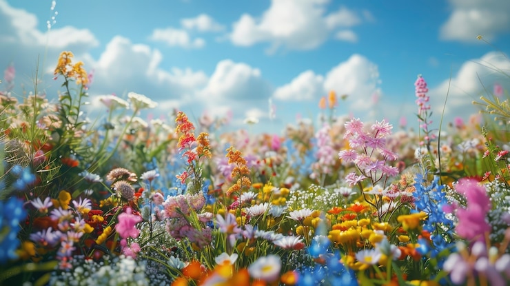 Kostenlose Foto lebendige farben pflanzen in natürlicher umgebung