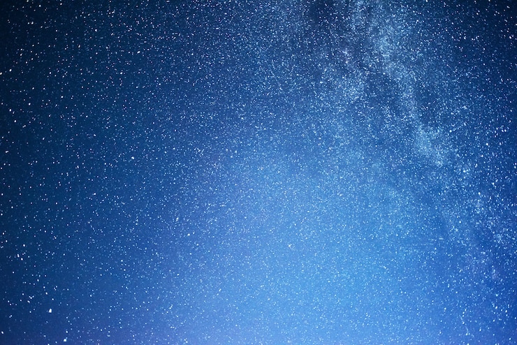 Kostenlose Foto lebendiger nachthimmel mit sternen und nebel und galaxie.