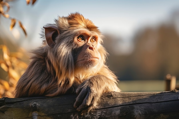 Lebensstil der Affen, natürliche Sicht