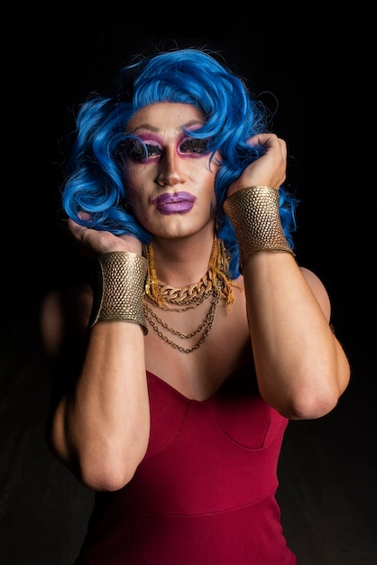 Kostenloses Foto lebensstil der dragqueen