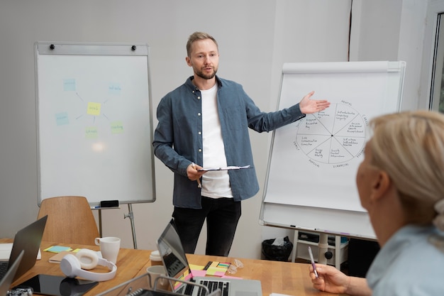 Lebensstil der Menschen im Büro