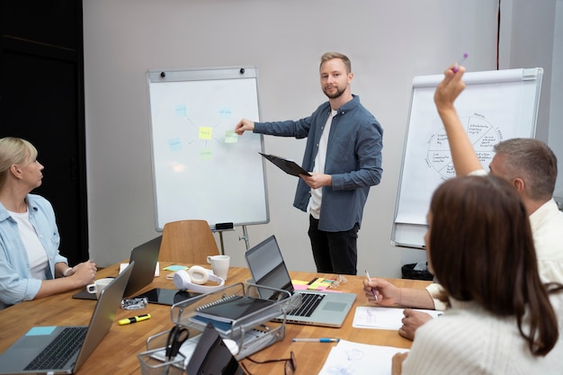 Lebensstil der Menschen im Büro