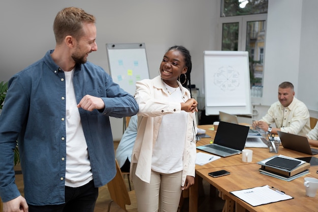 Lebensstil der Menschen im Büro