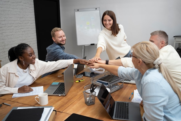 Lebensstil der Menschen im Büro