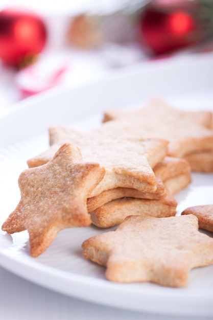 Lebkuchen mit unscharfen hintergrund