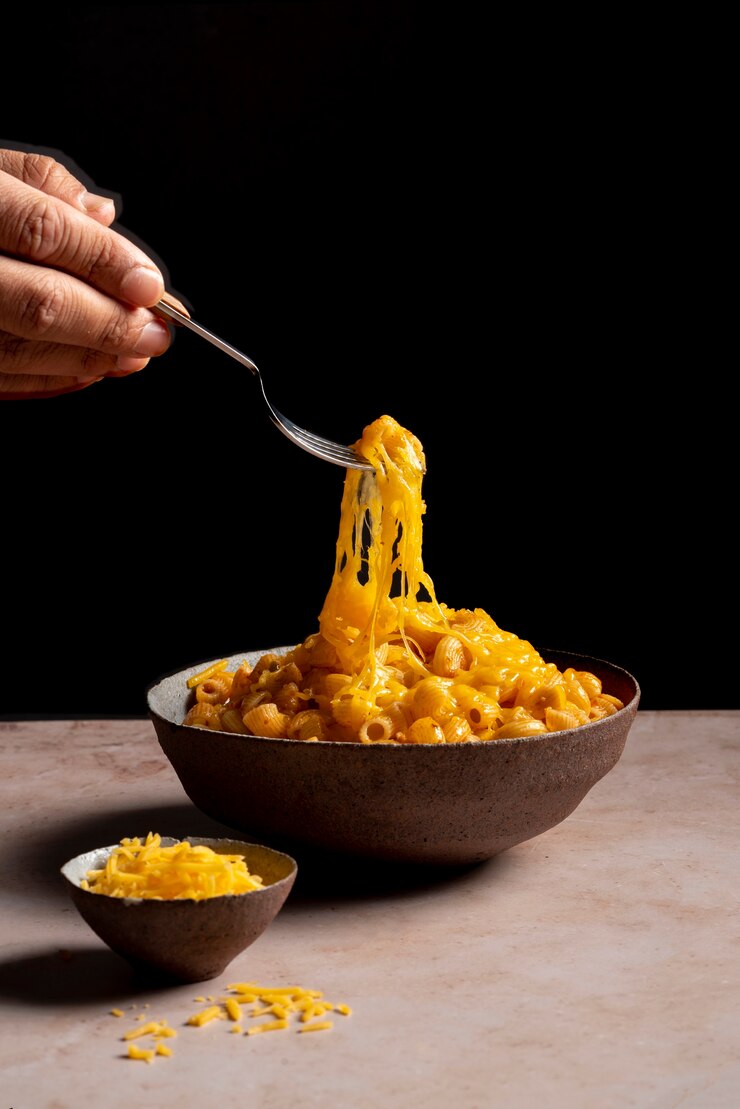 Kostenlose Foto lecker und cremig geschmolzener käse