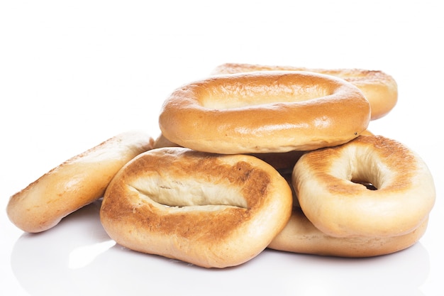 Leckere Bagels aus gutem Weizen