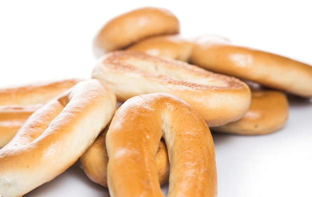 Leckere Bagels aus gutem Weizen