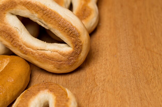 Leckere Bagels aus gutem Weizen