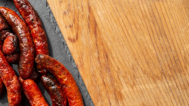 Leckere Chorizo-Wurst gegrillt