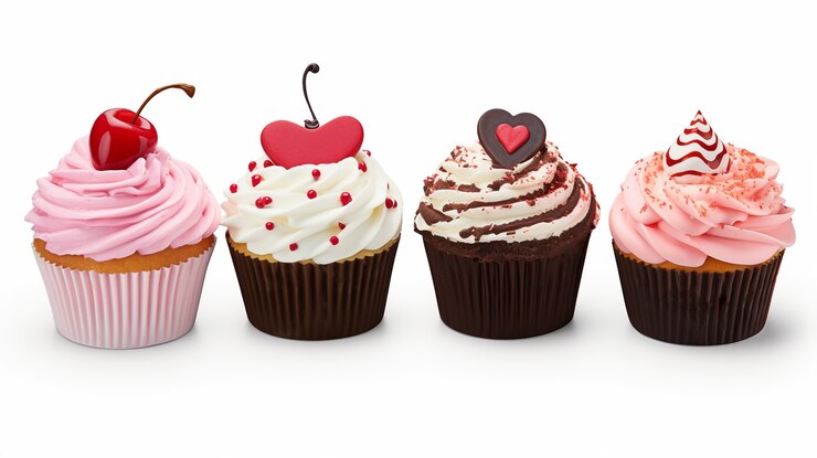 Kostenlose Foto leckere cupcakes mit früchten