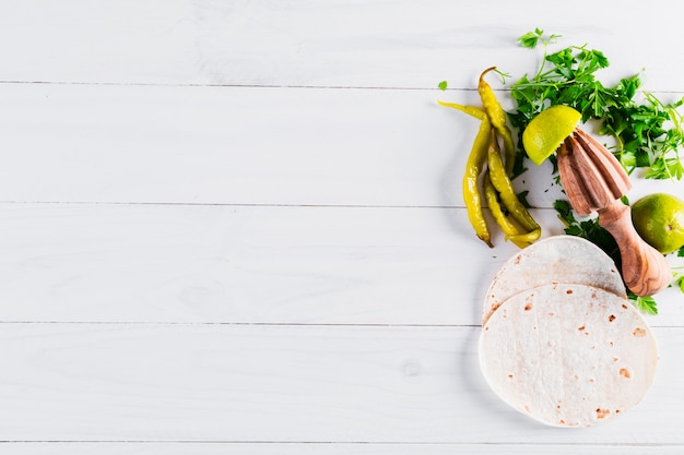 Leckere mexikanische Burritos