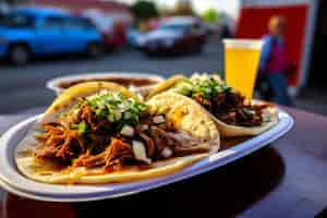 Kostenloses Foto leckere tacos hautnah erleben