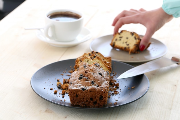 Leckere Torte auf dem Tisch