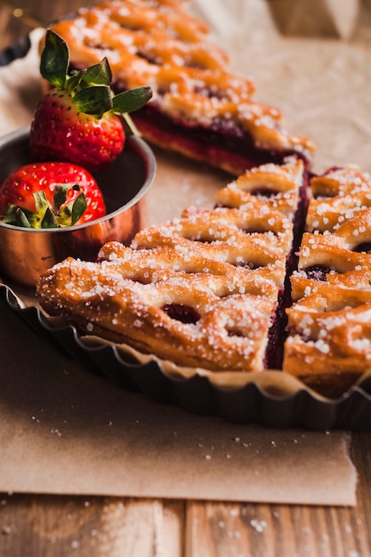 Leckere Torte mit Marmelade