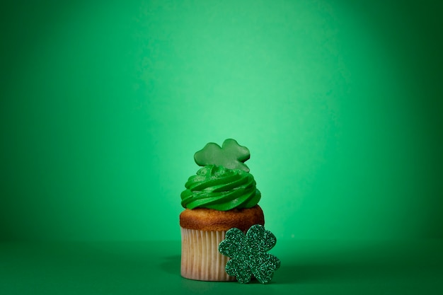 Leckerer Cupcake zum St. Patrick's Day