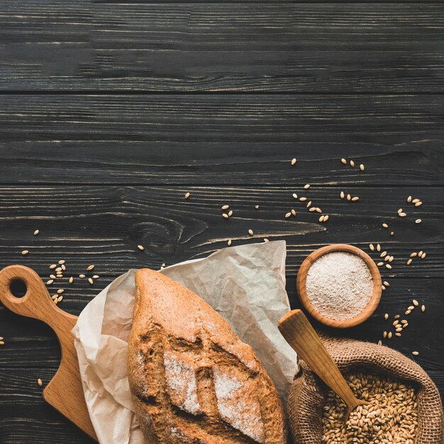 Leckeres Brot mit frischen Körnern