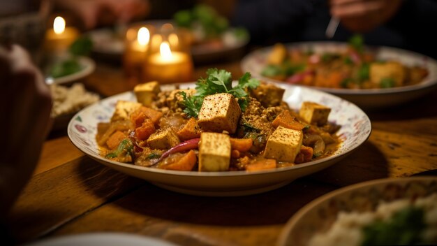 Leckeres Essen auf dem Tisch